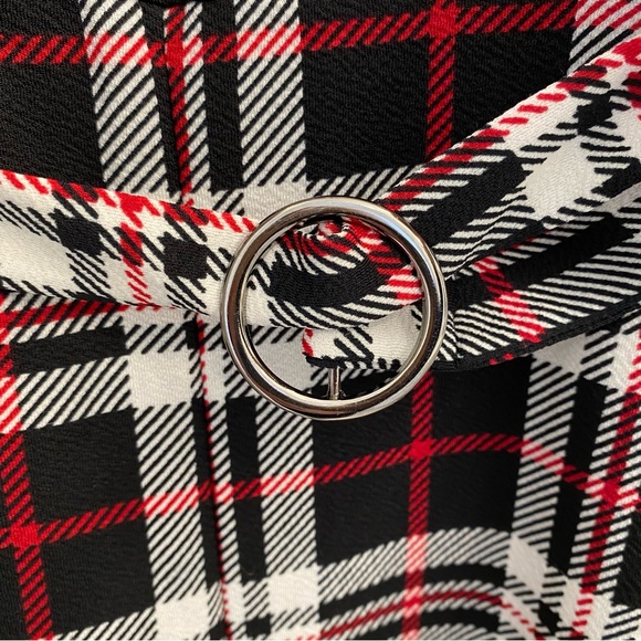 COPY - Almost Famous Red and Black Plaid Jumpsuit Romper - Picture 7 of 10